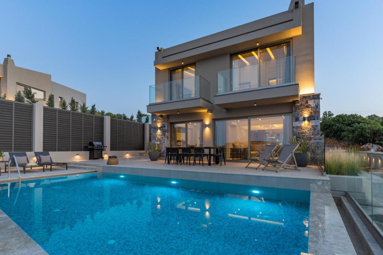 Villa Onyx - With Private Heated Pool Atsipopoulo Bagian luar foto